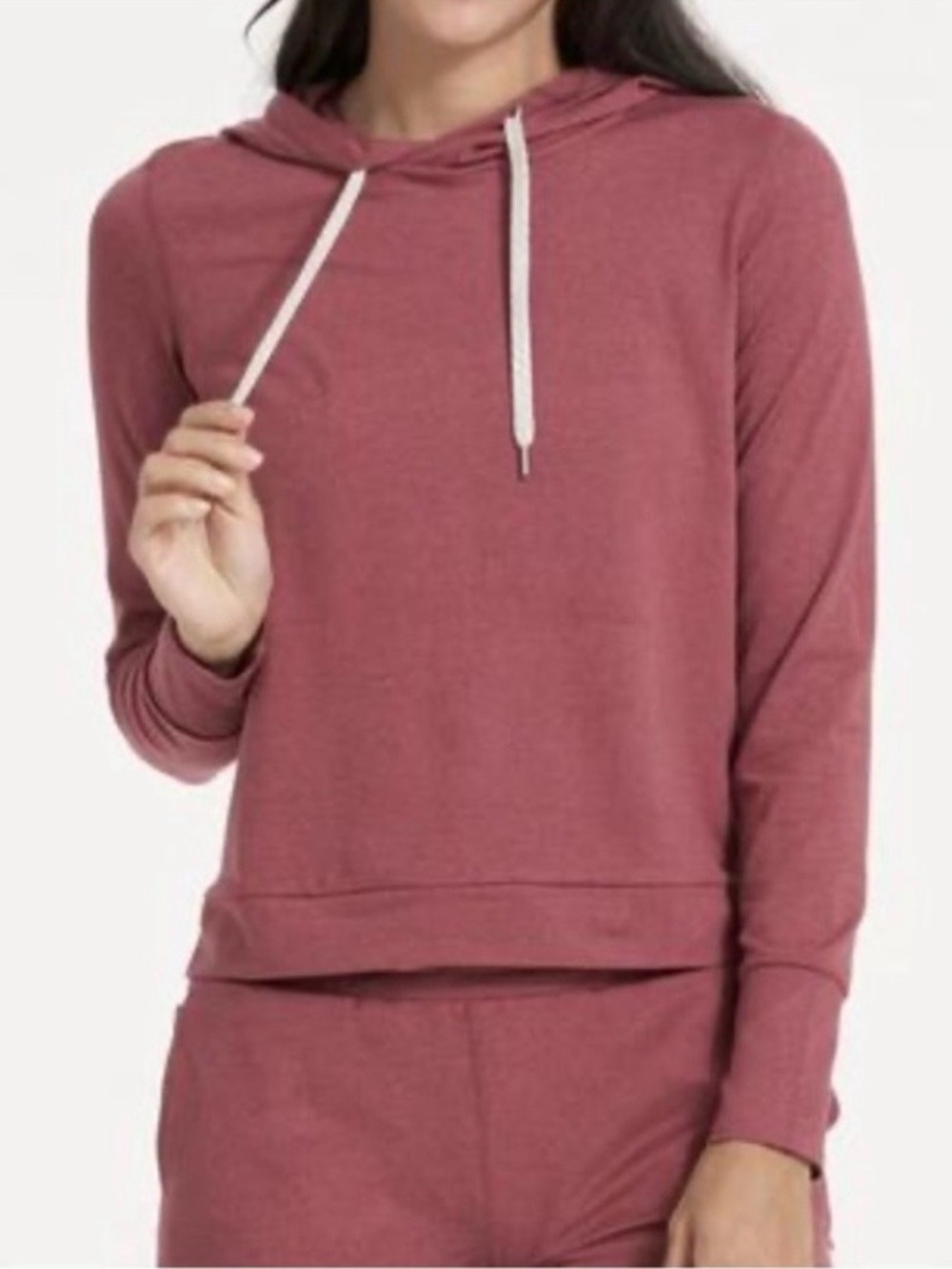 Vuori Halo Essential Hoodie in Desert Rose